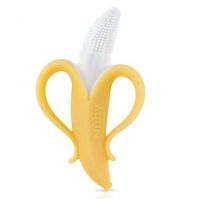 Nuby Banana toothbrush with 360 degree bristles (3M+)