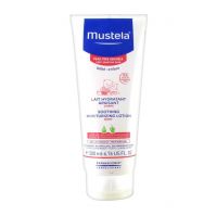 A bottle of Mustela soothing moisturising lotion
