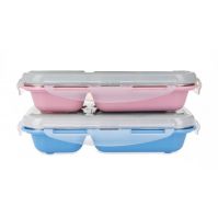 Nuby Stainless Steel Lunchbox with Lid, Fork & Spoon (2 Colors)