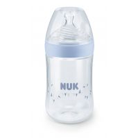 NUK Nature Sense 260ml Feeding Bottle(0-6m) - 3 Colors