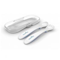 Nuvita Fork and Spoon Set with Travel Case