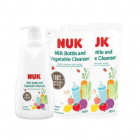 NUK Milk Bottle and Vegetable Cleanser Bundle