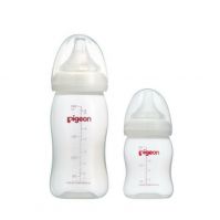 Pigeon SofTouch Peristaltic PLUS Wide Neck PP Bottle Clear 160ml / 240ml