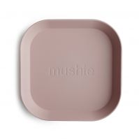 Mushie Dinnerware Plate Square Set of 2 ( 4 Colours )