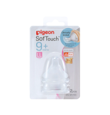 Pigeon SofTouch Peristaltic PLUS Wide Neck Nipple 2pcs/pack (LL-Y cut, 9M+)