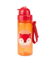 Skip Hop Zoo Straw Bottle PP 13oz (9 Designs)-Fox